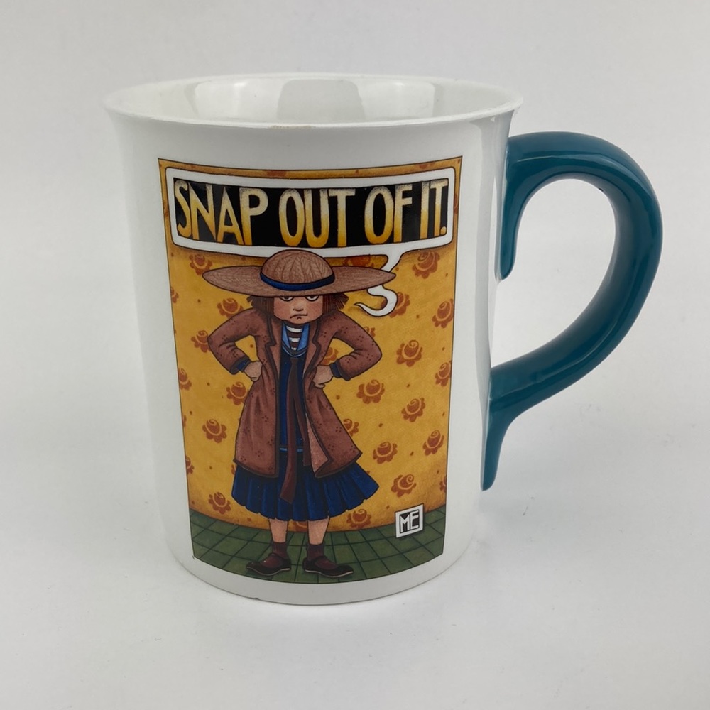 VTG 1999 Mary Engelbreit Snap Out Of It Large Coffee Mug